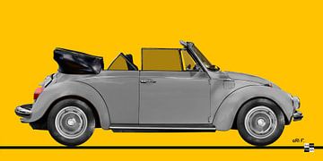 VW Beetle 1303 Convertible in gray by aRi F. Huber