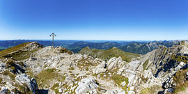 A view from the summit across the vast Iller Valley by Walter G. Allgöwer