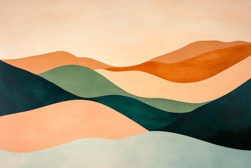 Colourful landscape by Poster Art Shop