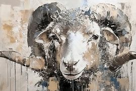 Little sheep, what beautiful wool you have! 2 by Marjolein Deelen