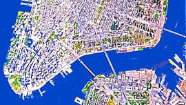 New York, États-Unis, techniques mixtes sur Werner Lehmann