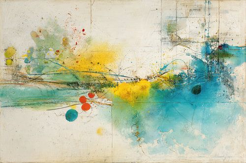 Creatieve Chaos – Kleurrijke Abstracte Kunst vol Energie