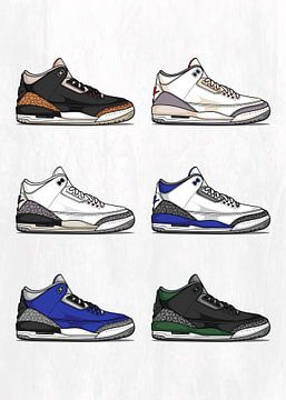 Jordan 3 Retro Sneakercollectie van Adam Khabibi