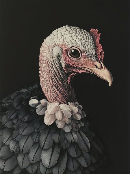 Portret van een Kalkoen van Caroline Guerain