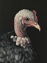 Portret van een Kalkoen van Caroline Guerain thumbnail