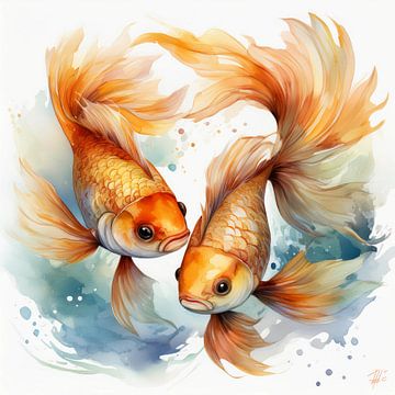 Goldfish love by Ted Decker