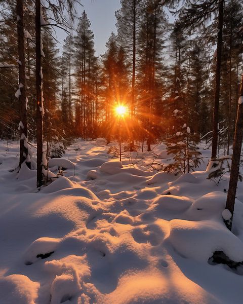 Winterlandschaft von fernlichtsicht