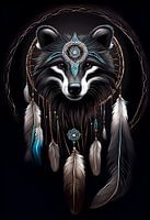Badger Dreamcatcher Indian Power Animal Totem Animal