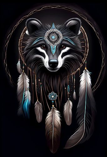 Dassen dromenvanger Indiaanse krachtdier Totemdier