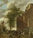 Willem Pieter Hoevenaar, Der Schleifsteinmarkt in Amsterdam, 1835 von Atelier Liesjes Miniaturansicht