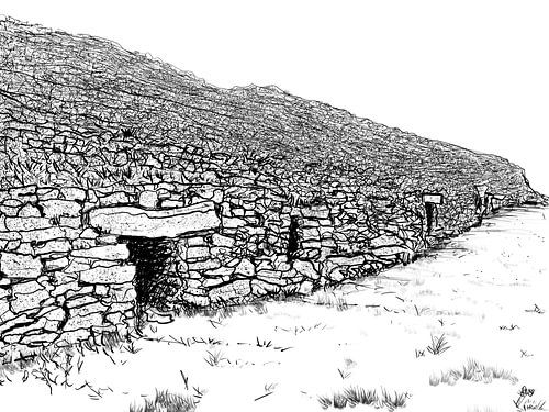 Le Grand Cairn de Barnenez (detail) van Dolm