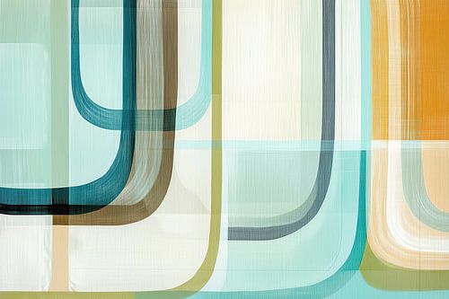 Modern abstract boho