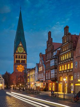 Oude binnenstad van Lüneburg, Duitsland van Michael Abid