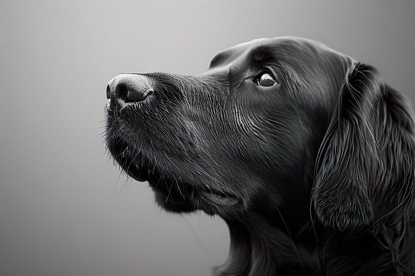 Golden Retriever schwarz von PixelPrestige