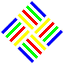 No Crossing | Open | S=2 | Gap=1 | Color=4 | RGBY | Center=Yellow