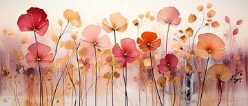 Abstrakte Blumen Malerei von Preet Lambon