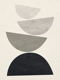 Moderne organische geometrische abstracte kunst