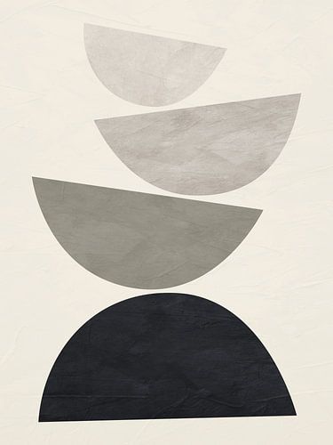 Moderne organische geometrische abstracte kunst