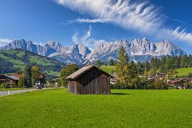 The Kaiser Mountains in Tyrol - view of the Wilder Kaiser and the by ManfredFotos