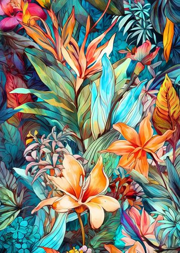 Bloemen planten kunst