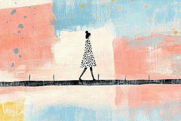Vrolijke Vrouw van De Mooiste Kunst
