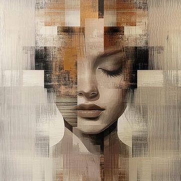 Introspection géométrique d'une femme sur Color Square