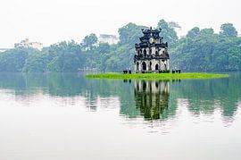 Turtle Tower, Hanoi, Vietnam van Bao Vo