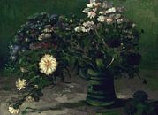 Stillleben mit einem Blumenstrauß aus Margeriten, Vincent van Gogh von Meesterlijcke Meesters Miniaturansicht