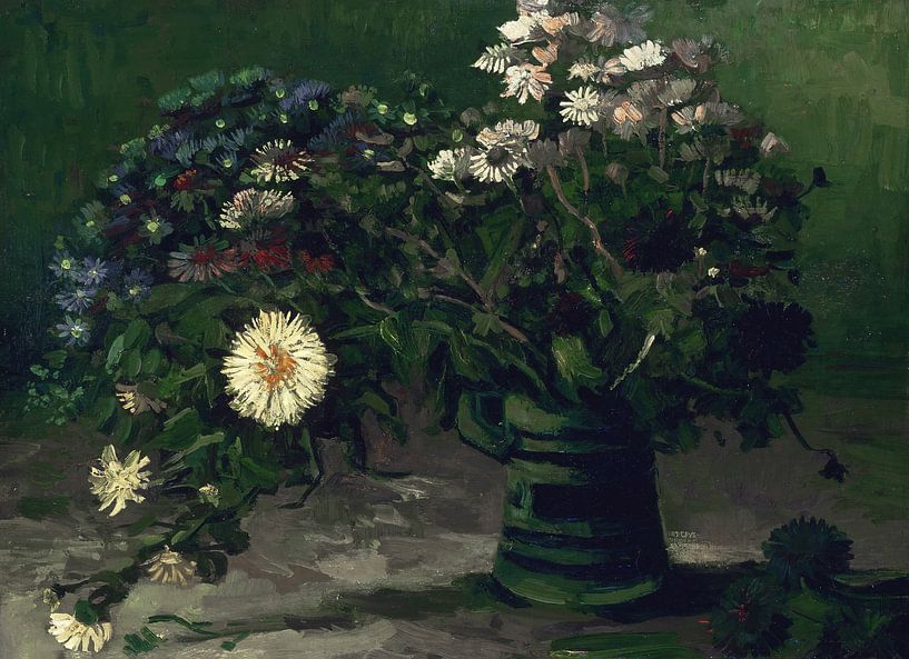 Nature morte avec un bouquet de marguerites, Vincent van Gogh par Des maîtres magistraux