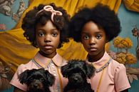 Fine art portret "Best friends" van Carla Van Iersel thumbnail