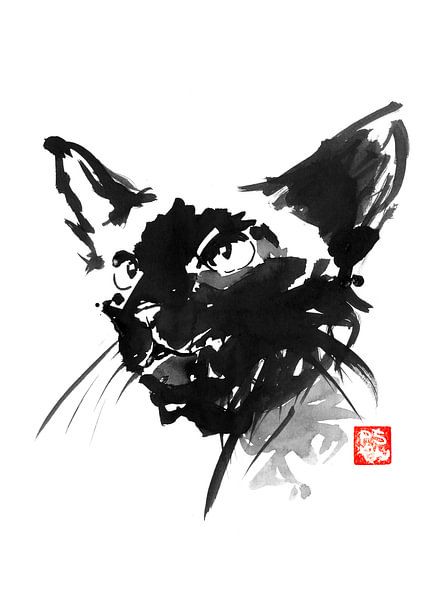 siamese gezicht van Péchane Sumie