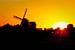 Neckermühle im Abendlicht von Jan van der Knaap