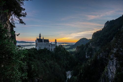 Neuschwanstein Castle at sunrise