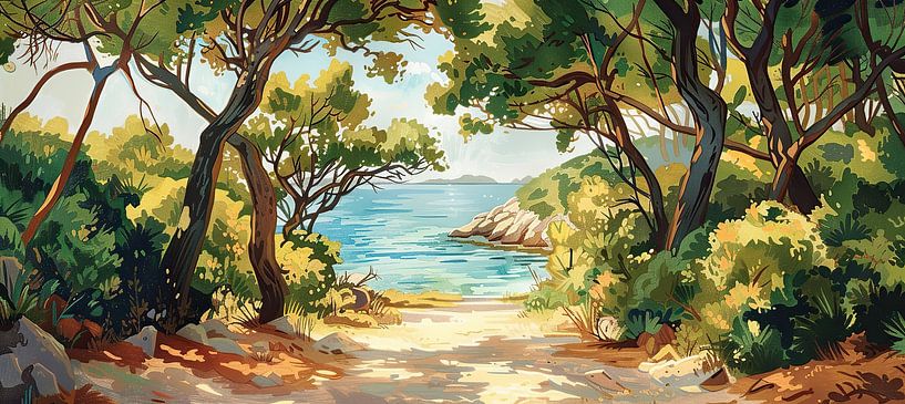 Landscape Impressionism by ARTEO Paintings