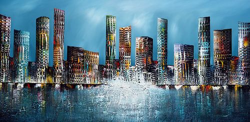 L'horizon bleu sur Gena Theheartofart