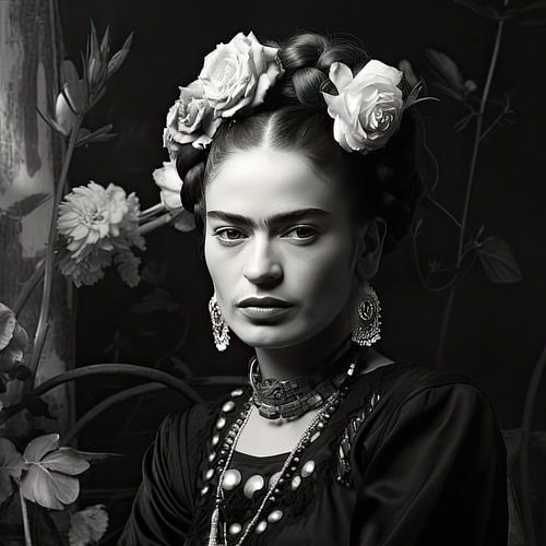 Frida Poster Zwart Wit