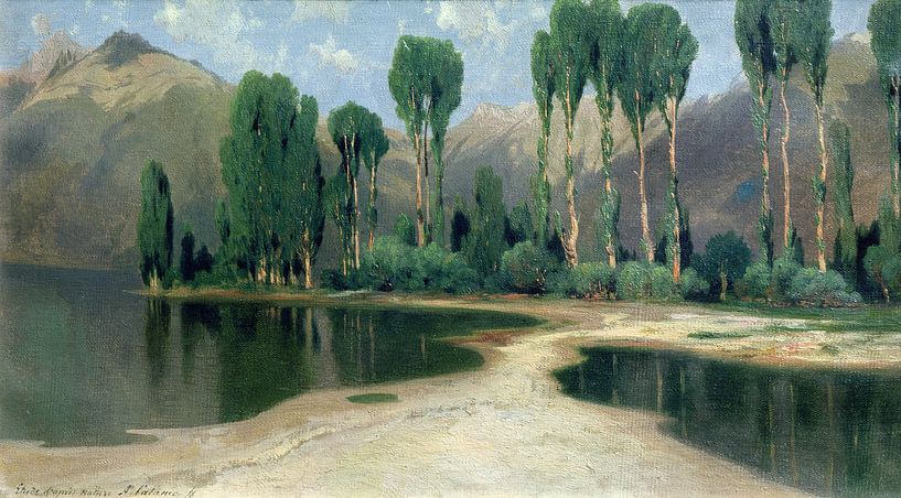 Alexandre Calame,Zwitsers landschap van finemasterpiece