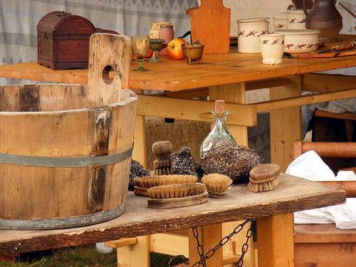 Stilleven, hoe het vroeger was.  In the earlier days