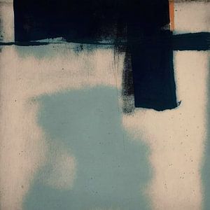 Modernes Abstraktes in Blau und Orange