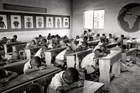 A morning ritual at school in Ghana