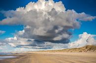 Wolken über dem Nordseestrand von eric van der eijk Miniaturansicht