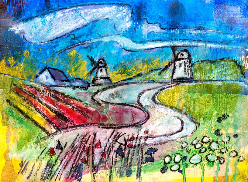 typical Netherlands landscape by Ariadna de Raadt-Goldberg