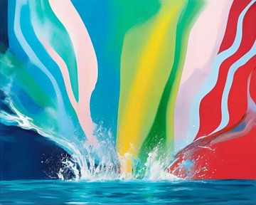 Abstract Water Splash - Dream J57 by Team W 32 Gallery