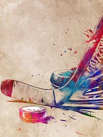Hockey player sport art #hockey #sport