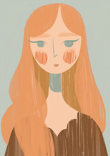 Vrouwenportret | Abstract Beauty in Pastel