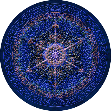 Mandala, koningsblauw van Rietje Bulthuis