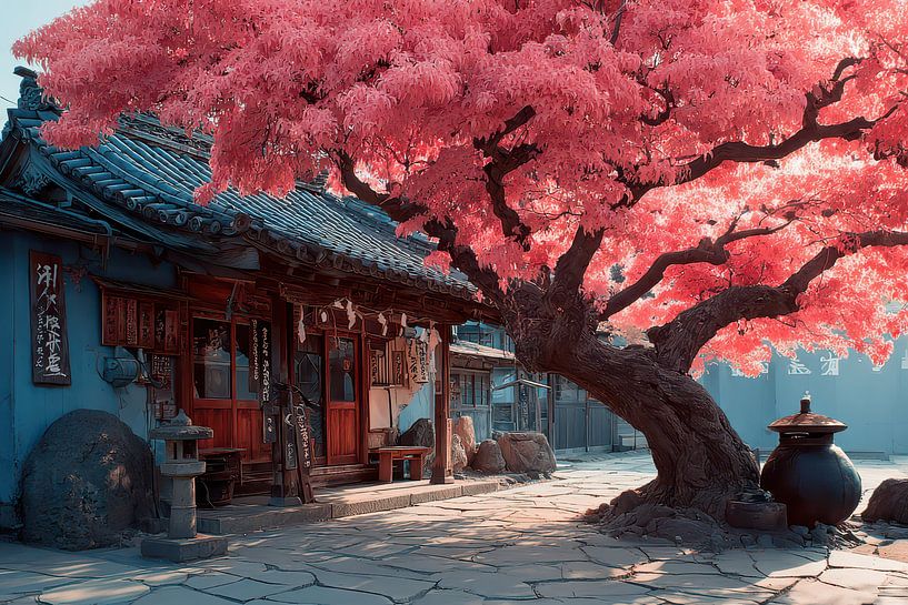 malerisch Japan Garten sakura Blüte von Egon Zitter