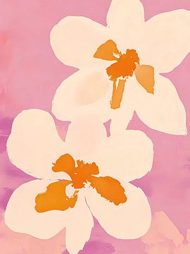 Floraison de fleurs roses, Magnolia sur Olga Wildrose