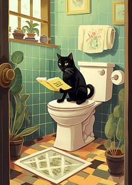 Toilet Cat by Andreas Magnusson