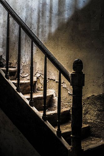 old worn stone staircase